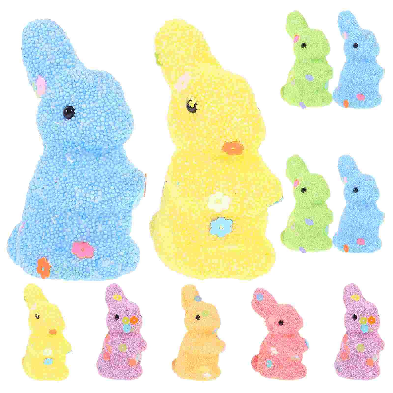 18 Pcs Easter Bunny Statues Creative Rabbit Crafts Miniature Small Foams Desktop Ornaments Delicate Tabletop
18 Pcs Easter Bunny Statues Creative Rabbit Crafts Miniature Small Foams Desktop Ornaments Delicate Tabletop