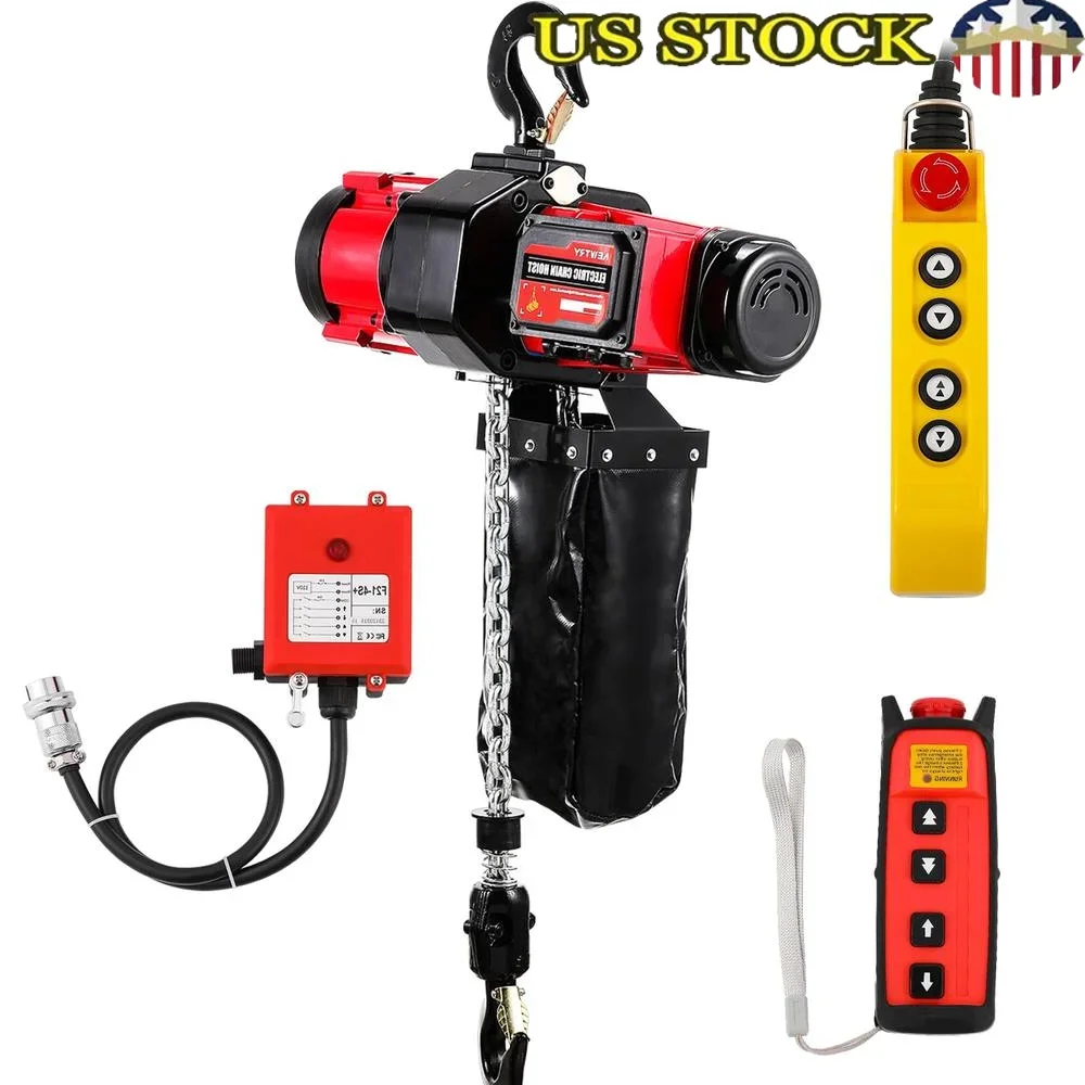 2-Speed Electric Chain Hoist 2200lb Brushless Motor Remote Control 13ft/min 22.3ft/min G80 Durable Chain Lifting Solution
2-Speed Electric Chain Hoist 2200lb Brushless Motor Remote Control 13ft/min 22.3ft/min G80 Durable Chain Lifting Solution