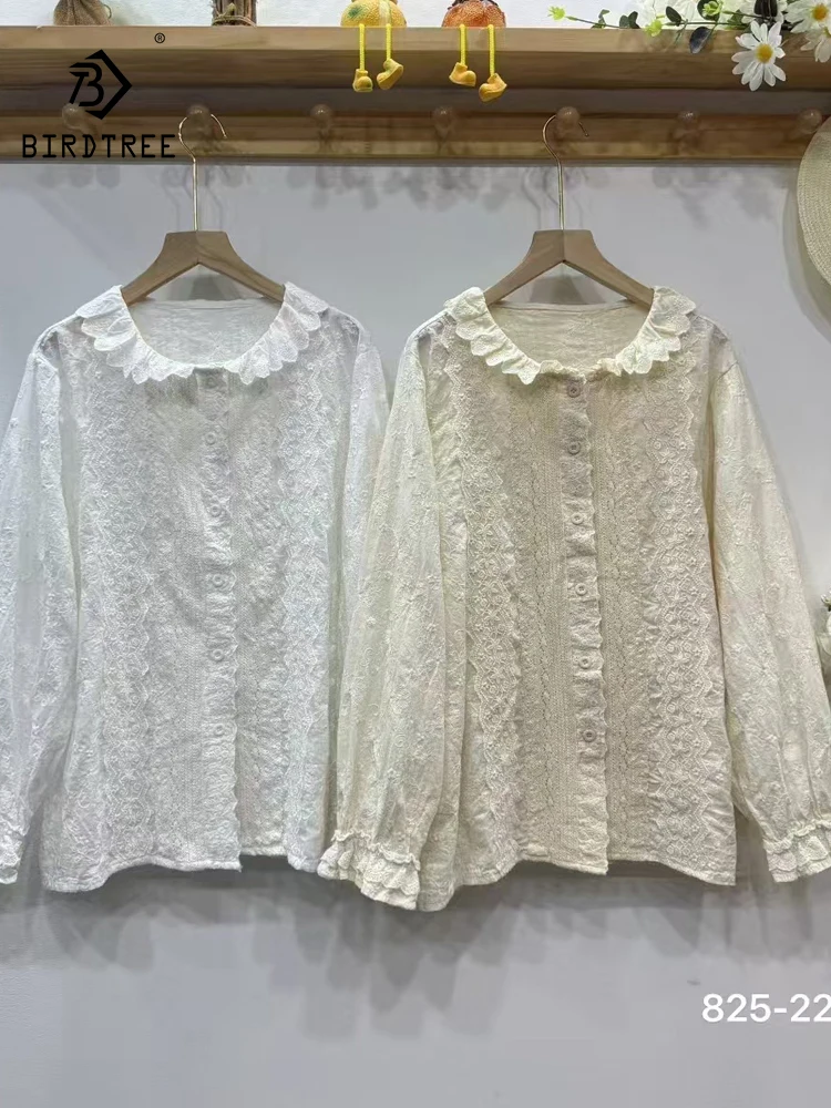 New 2025 Autumn Cotton Long Sleeve Shirt, Women Ruffled Embroidery Lace, Mori Girl Age Reduction Versatile Loose Blouse T58624CC
New 2025 Autumn Cotton Long Sleeve Shirt, Women Ruffled Embroidery Lace, Mori Girl Age Reduction Versatile Loose Blouse T58624CC