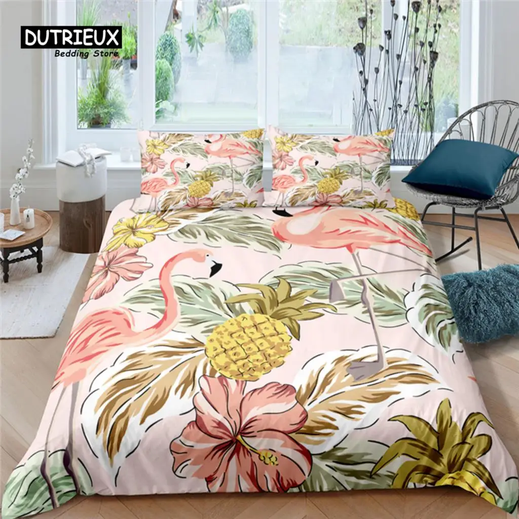 Home Living Luxury Flamingo Print 2/3Pcs Soft Duvet Cover PillowCase Queen and King Size Kids Bedding Set EU/US/AU Size
Home Living Luxury Flamingo Print 2/3Pcs Soft Duvet Cover PillowCase Queen and King Size Kids Bedding Set EU/US/AU Size