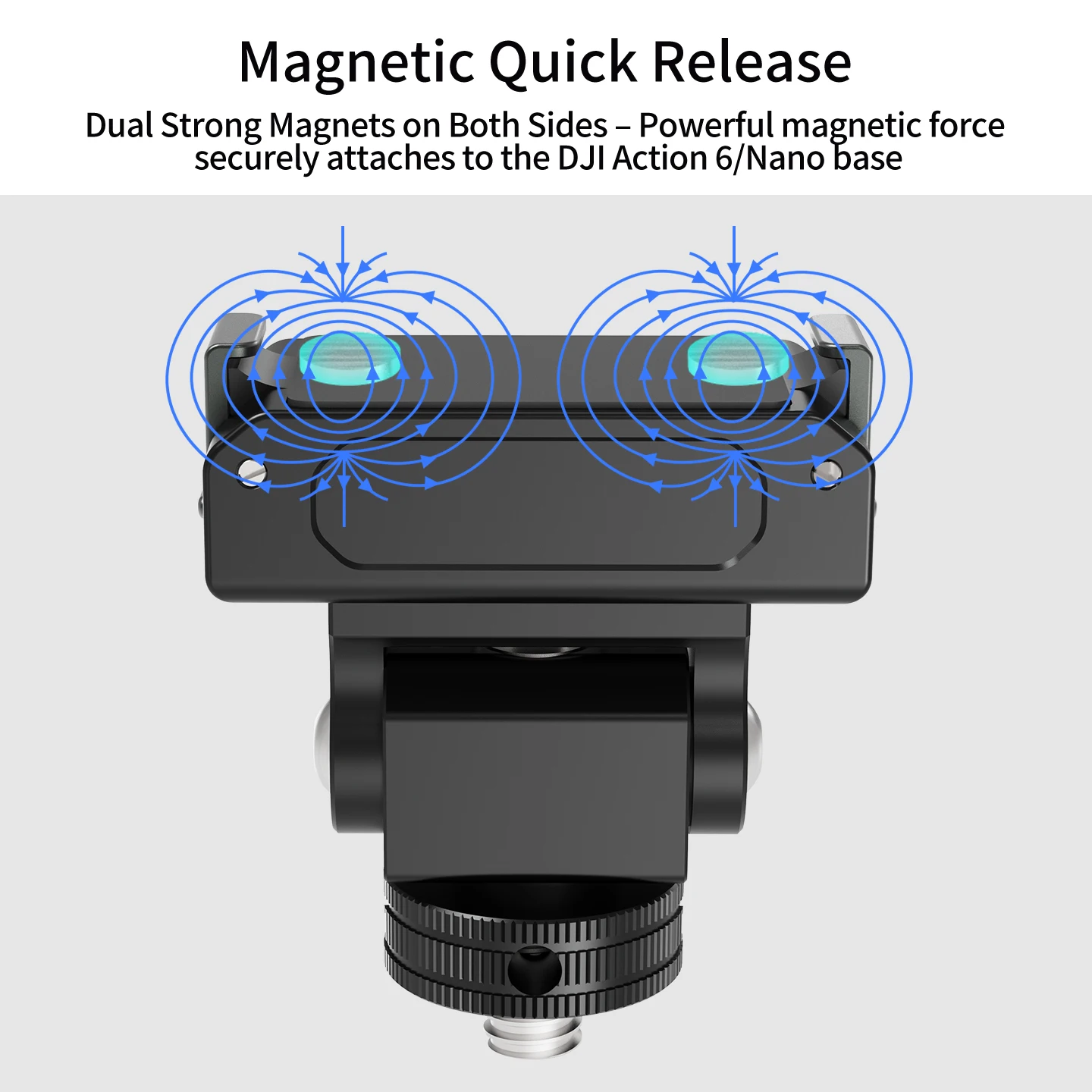 1/4 Screw Magnetic Quick Release Mount Base 360 Degree Multi-angle Adjustable for DJI Osmo Action6/Nano Camera Tripod Accessory
1/4 Screw Magnetic Quick Release Mount Base 360 Degree Multi-angle Adjustable for DJI Osmo Action6/Nano Camera Tripod Accessory