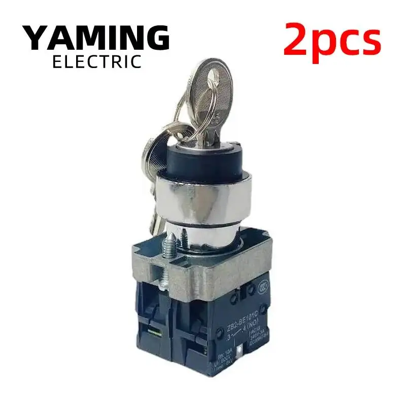 2pcs XB2-BG33 BG23 BG35 Rotary Switch Key Metal Button 3 Position Self-locking Selector 2NO 1NO1NC 10A 22mm Mounting Selector
2pcs XB2-BG33 BG23 BG35 Rotary Switch Key Metal Button 3 Position Self-locking Selector 2NO 1NO1NC 10A 22mm Mounting Selector