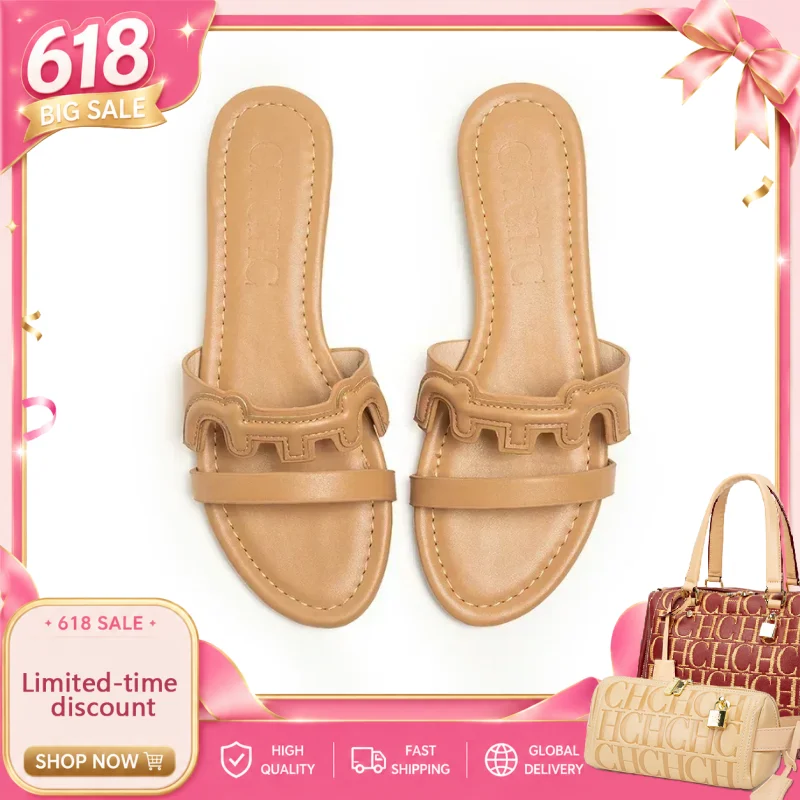 CH Brand Women's Outdoor Sandals Beach Style Classic Single Strap Design Roman Holiday Fashion Slippers
CH Brand Women's Outdoor Sandals Beach Style Classic Single Strap Design Roman Holiday Fashion Slippers