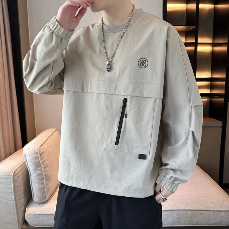남성골프복 Casual round neck shirt top for men's autumn golf wear 2024 Korean golf autumn long sleeved top for men's golf wear 골프용품
남성골프복 Casual round neck shirt top for men's autumn golf wear 2024 Korean golf autumn long sleeved top for men's golf wear 골프용품