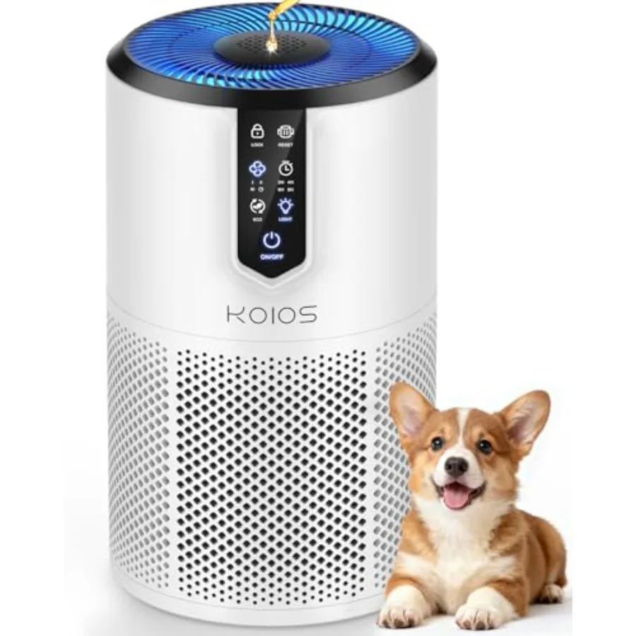 Air Purifiers for Bedroom, H13 HEPA Filter, White, 15dB Ultra-Quiet Operation with Eco Mode, Fragrance Sponge Night Light for P
Air Purifiers for Bedroom, H13 HEPA Filter, White, 15dB Ultra-Quiet Operation with Eco Mode, Fragrance Sponge Night Light for P
