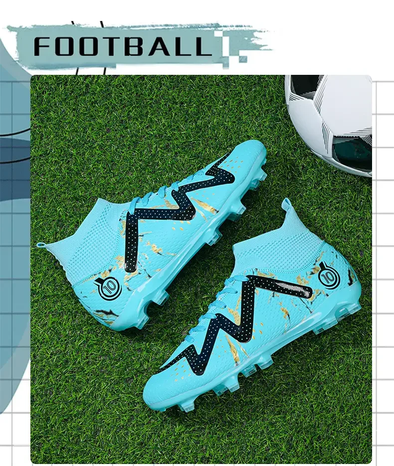 Unisex Mid-Collar Soccer Shoes Padded Ankle Support Wear Resistant Rubber Spikes Breathable Turf Lawn Sports Sneakers
Unisex Mid-Collar Soccer Shoes Padded Ankle Support Wear Resistant Rubber Spikes Breathable Turf Lawn Sports Sneakers