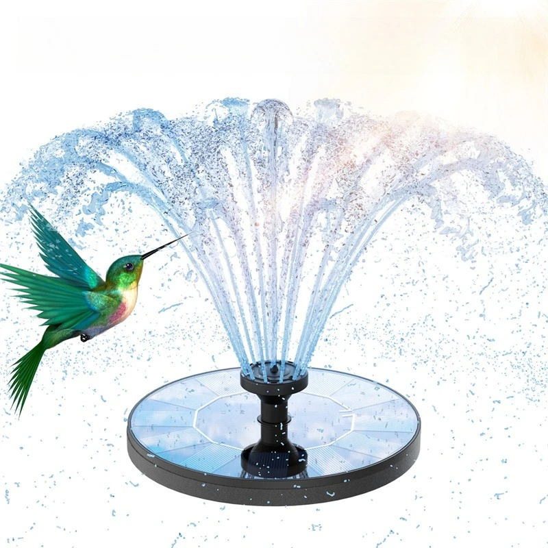 New 1W/1.5W/2.5W/3.5W Outdoor Solar Fountain Water Pump Bird Bath Fountain with 6 Nozzles Suitable for Courtyard Garden Pools
New 1W/1.5W/2.5W/3.5W Outdoor Solar Fountain Water Pump Bird Bath Fountain with 6 Nozzles Suitable for Courtyard Garden Pools