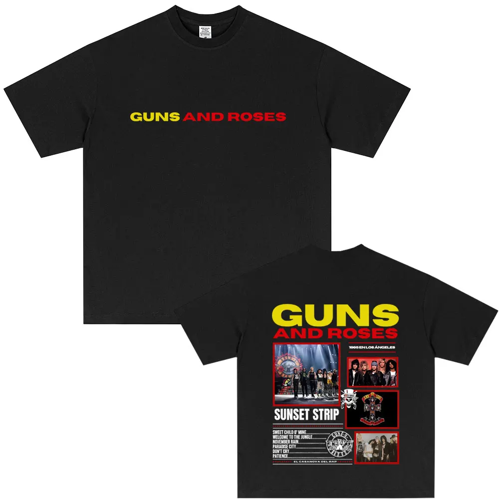Vintage Rock Band Guns N Roses Music Album 2025 T-shirt Men Women Fashion Pop Music T Shirts Unisex High Quality Cotton Tshirt
Vintage Rock Band Guns N Roses Music Album 2025 T-shirt Men Women Fashion Pop Music T Shirts Unisex High Quality Cotton Tshirt