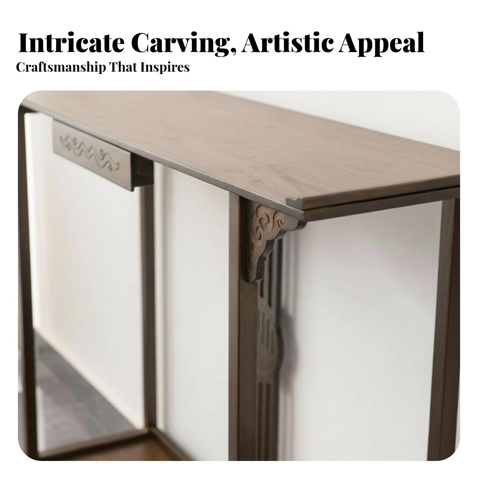 Narrow Altardesign Table Modern Chinese Aesthetic Home Furnishing Slim shape Space-Saving for Interior Decorators, Hallway
Narrow Altardesign Table Modern Chinese Aesthetic Home Furnishing Slim shape Space-Saving for Interior Decorators, Hallway
