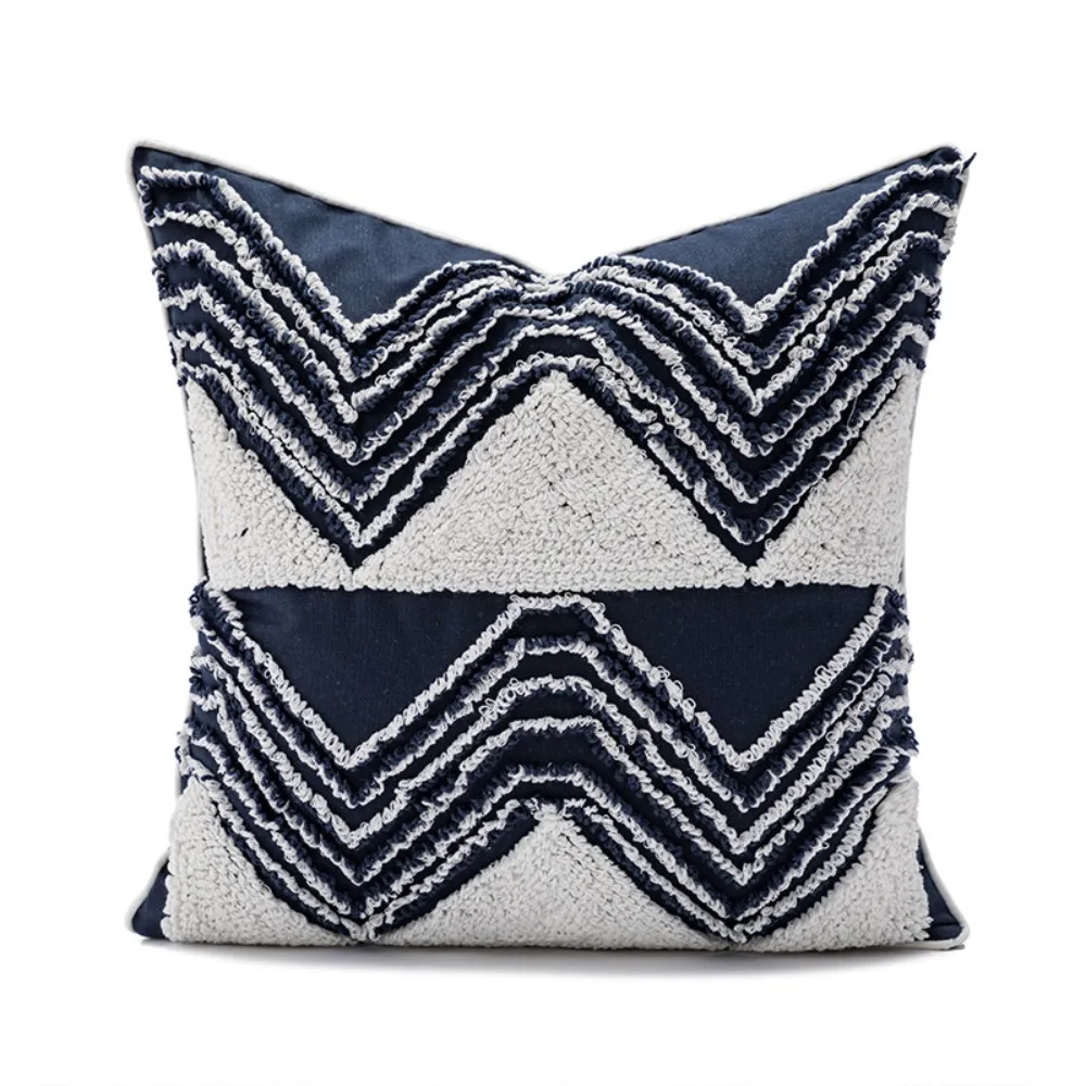 CIFBUY Boho Geometric Tufted Cushion Cover Navy White Pom Pom Embroidered Pillow Case Decorative Throw Pillow Cover for Home
CIFBUY Boho Geometric Tufted Cushion Cover Navy White Pom Pom Embroidered Pillow Case Decorative Throw Pillow Cover for Home