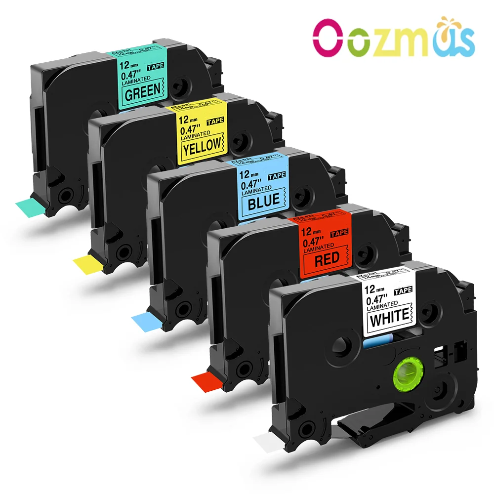 Oozmas Compatible for Brother Label Printer TZe-231 631 6-12mm Refills for Ptouch PTH110 PTHD200 Label Machine Printer, 5Pack
Oozmas Compatible for Brother Label Printer TZe-231 631 6-12mm Refills for Ptouch PTH110 PTHD200 Label Machine Printer, 5Pack