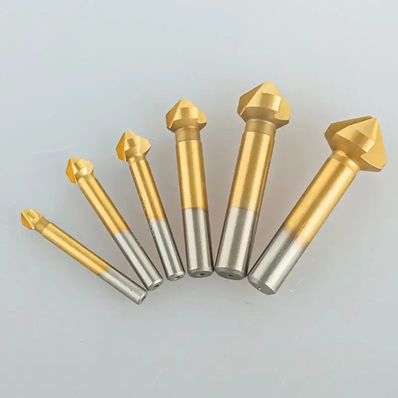 Y5GD 6/7Pcs Countersink Drill Bit Set 3 Flute 90 Degree Chamfer Chamfering Tool End Mill Cutter Countersink Drill Bits
Y5GD 6/7Pcs Countersink Drill Bit Set 3 Flute 90 Degree Chamfer Chamfering Tool End Mill Cutter Countersink Drill Bits