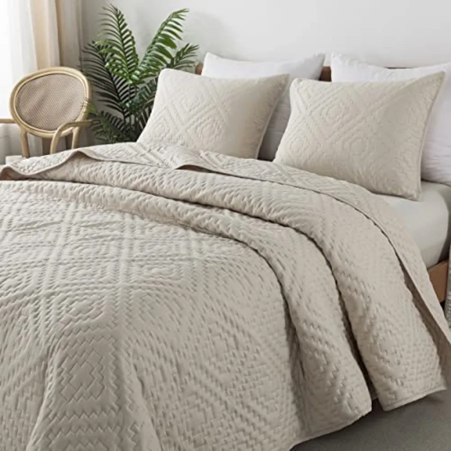 Beige Cream Tan Size Quilt Bedding Sets with Pillow Shams Boho Lightweight Soft Bedspread Coverlet Quilted Blanket Thin Comfort
Beige Cream Tan Size Quilt Bedding Sets with Pillow Shams Boho Lightweight Soft Bedspread Coverlet Quilted Blanket Thin Comfort