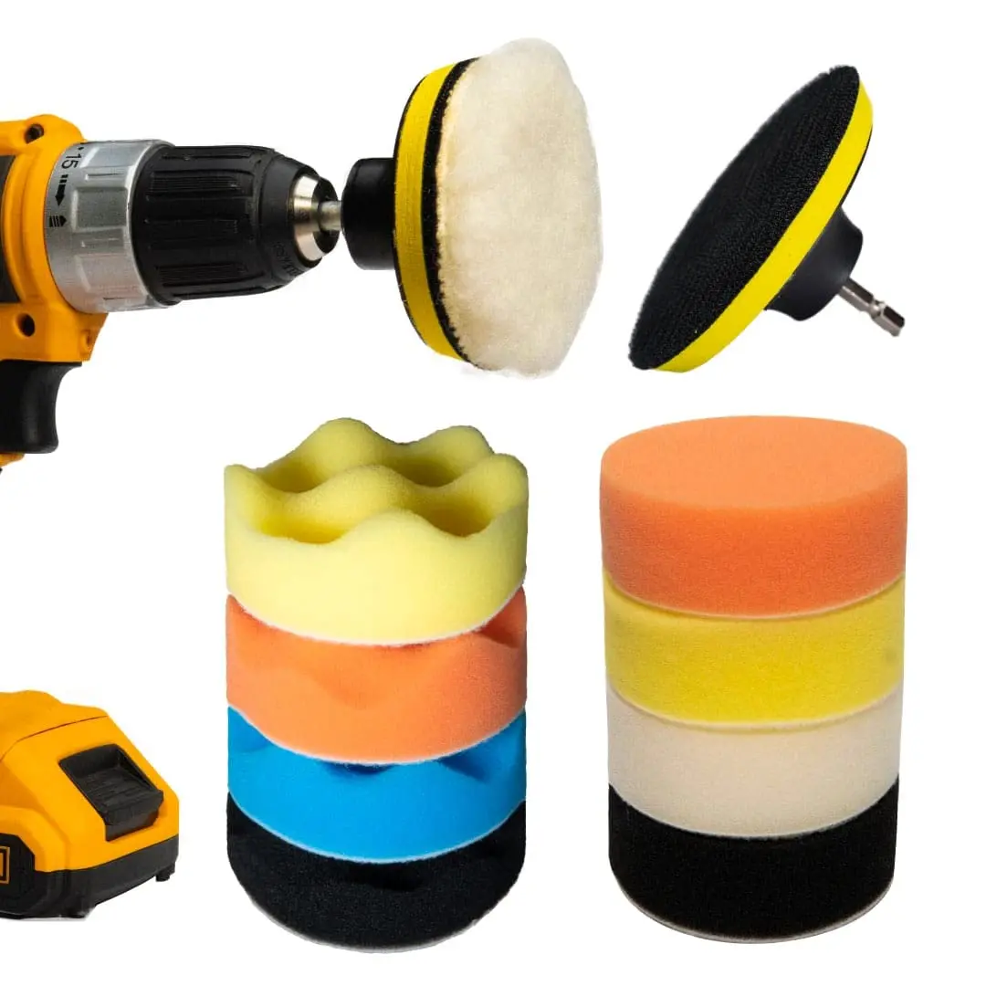 5 Inch Sponge Foam Buffing Pads 11 Pcs Wool Polishing Pad, Drill Adapter Sanding Pad For Car Waxing, Compounding & Sealing
5 Inch Sponge Foam Buffing Pads 11 Pcs Wool Polishing Pad, Drill Adapter Sanding Pad For Car Waxing, Compounding & Sealing