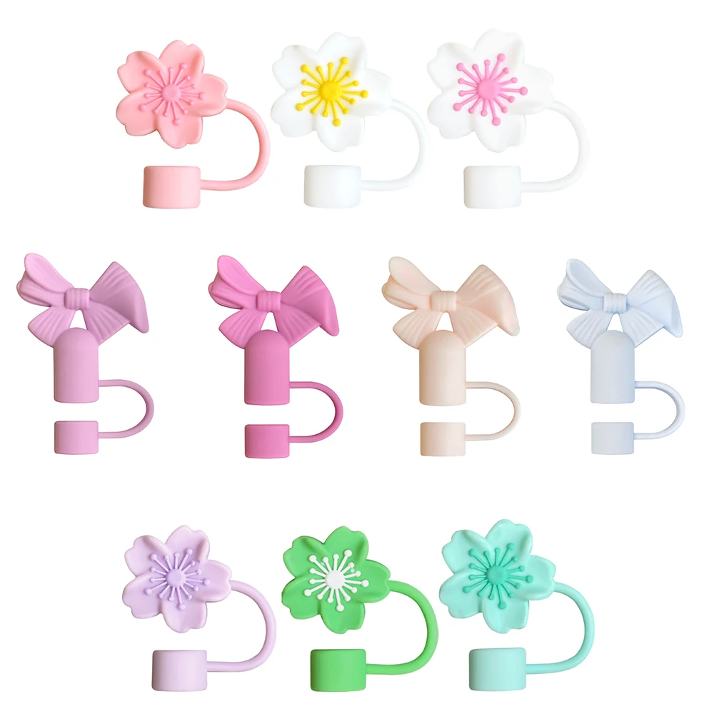 3D Bowknot Flower Straw Cover Cap for Stanley Cup Reusable 10mm Silicone Straw Topper Compatible With Dust-Proof Straw Tips Lids
3D Bowknot Flower Straw Cover Cap for Stanley Cup Reusable 10mm Silicone Straw Topper Compatible With Dust-Proof Straw Tips Lids