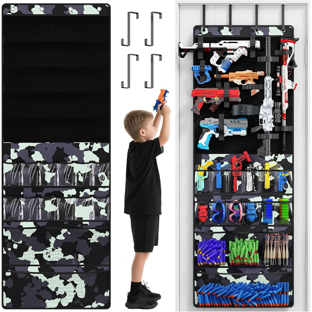 Toy Gsuns And Nerfs Storage Rack Over Door Organizer For Kids Play Areas Door-Mounted Toy Gsuns Camouflage
Toy Gsuns And Nerfs Storage Rack Over Door Organizer For Kids Play Areas Door-Mounted Toy Gsuns Camouflage