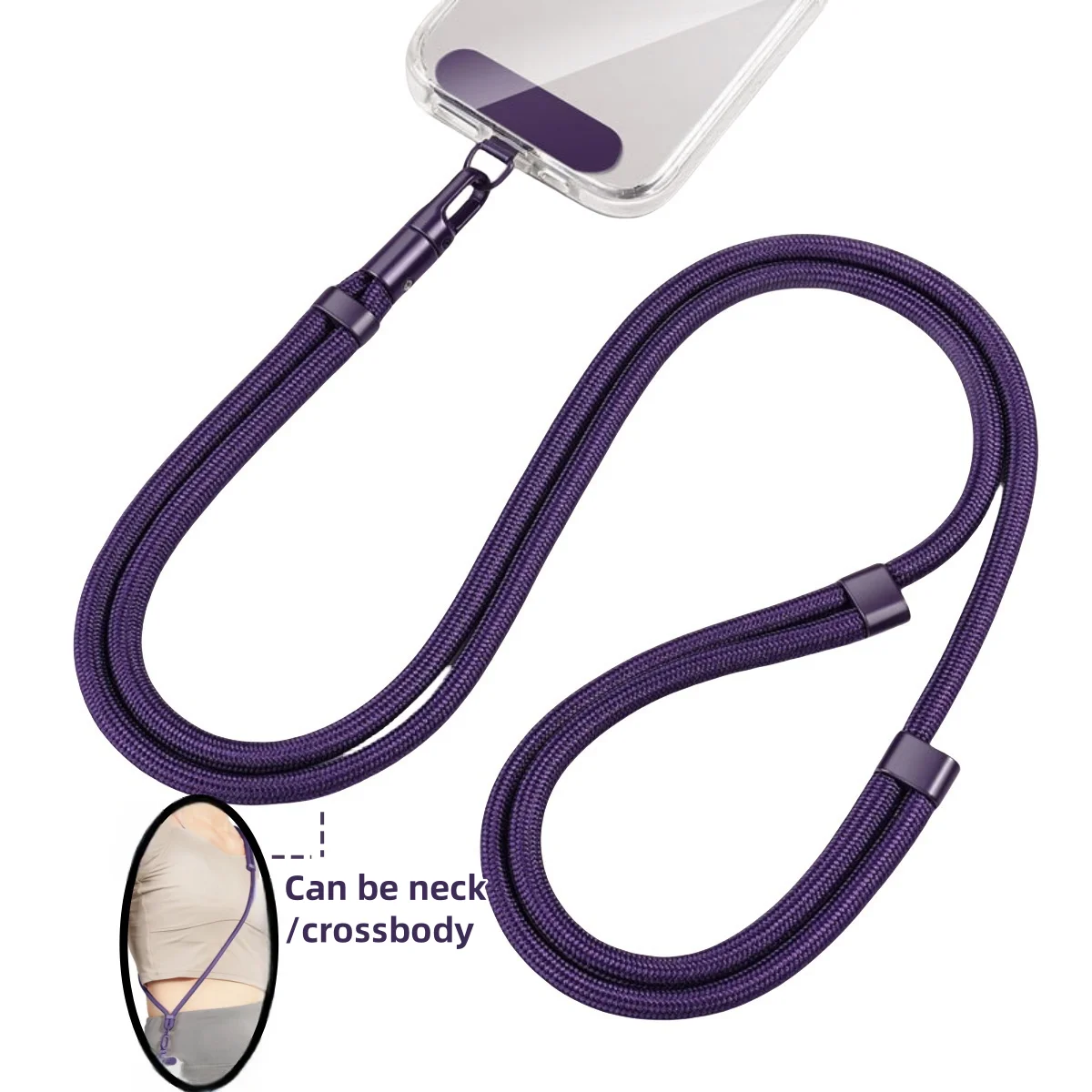 Universal Phone Lanyard with Clip Upgraded Anti-Drop 360° Rotation Adjustable Neck/Crossbody Strap for All Phone Cases
Universal Phone Lanyard with Clip Upgraded Anti-Drop 360° Rotation Adjustable Neck/Crossbody Strap for All Phone Cases