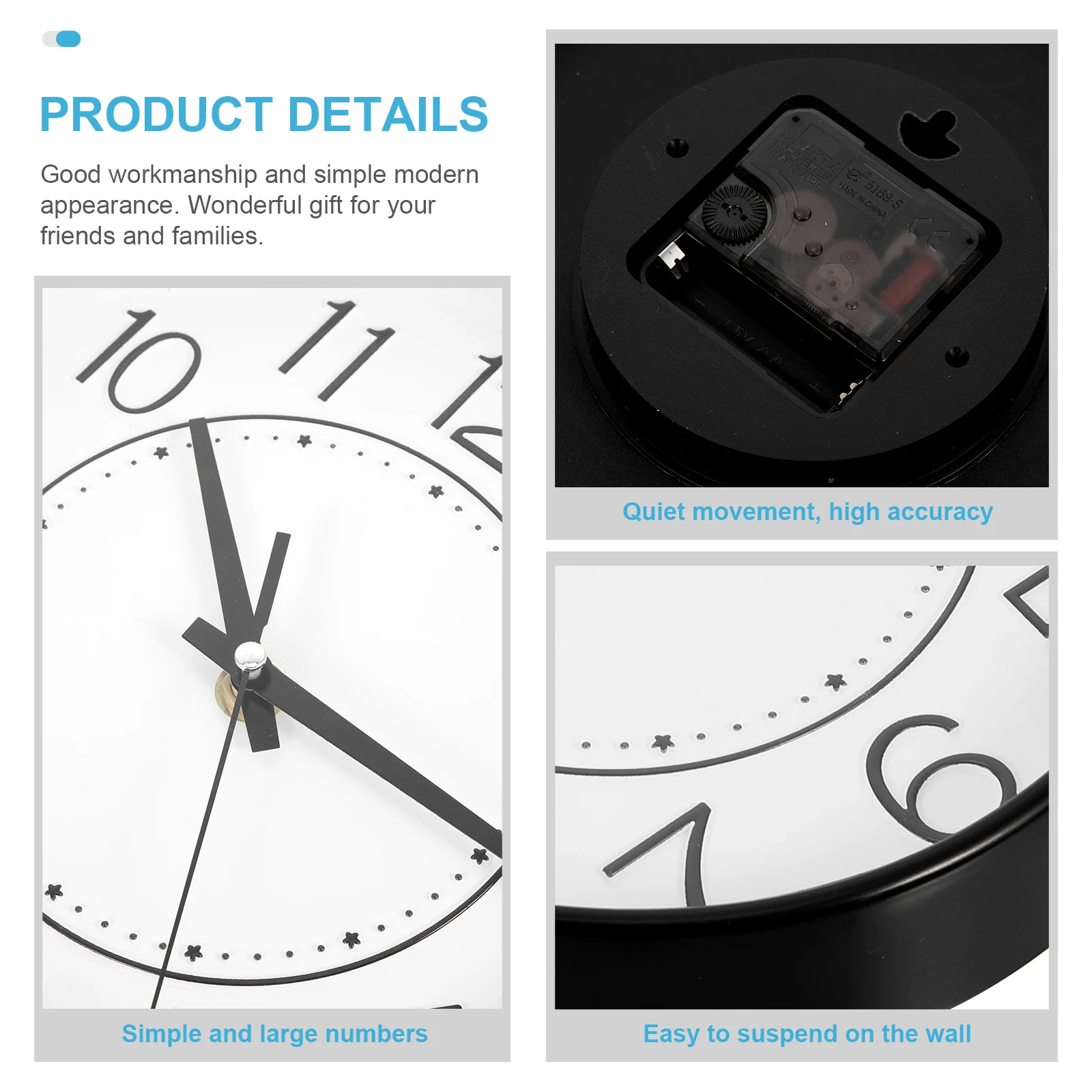 Quartz Wall Digital Decorative Simple Office Large Stylish Hanging Home Modern Practical Stylish Hanging Clock House Store
Quartz Wall Digital Decorative Simple Office Large Stylish Hanging Home Modern Practical Stylish Hanging Clock House Store
