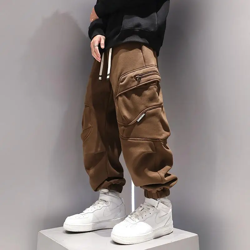Fashion 2025 Drawstring Multi Pocket Men's Winter Trendy Harem Pants Japanese Style Elastic Waist Casual Knit Trousers Khaki
Fashion 2025 Drawstring Multi Pocket Men's Winter Trendy Harem Pants Japanese Style Elastic Waist Casual Knit Trousers Khaki