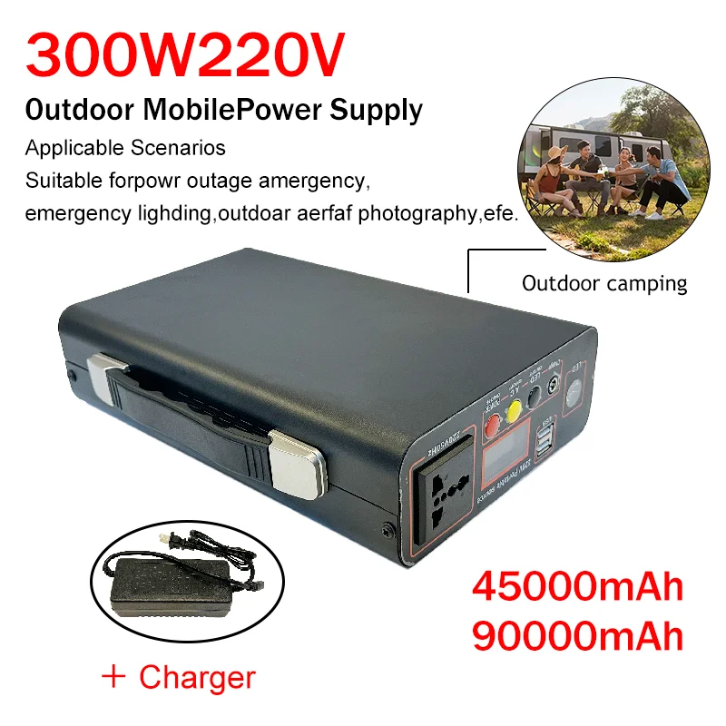 220V 300W 90AH LIFEPO4 battery Portable mobile power supply Camping energy storage power supply Mobile laptop backup power bank
220V 300W 90AH LIFEPO4 battery Portable mobile power supply Camping energy storage power supply Mobile laptop backup power bank