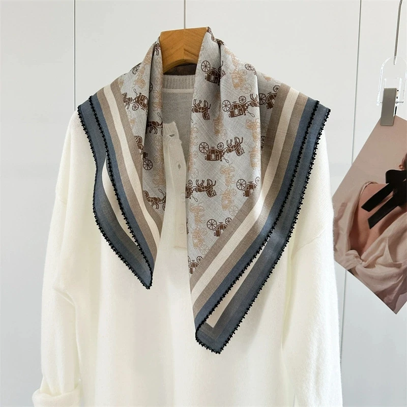 Floral Silk Wool 65 Square Scarf Collection - Versatile Autumn/Winter Double-sided Printed Mulberry Silk Wool Scarf Shawl
Floral Silk Wool 65 Square Scarf Collection - Versatile Autumn/Winter Double-sided Printed Mulberry Silk Wool Scarf Shawl