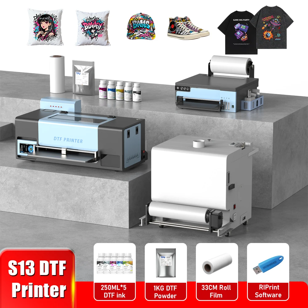 A4 A3 DTF Printer with XP600 printhead With DTF Powder Shaker Machine for DIY T-Shirt printing machine A3 Textiles fabric print
A4 A3 DTF Printer with XP600 printhead With DTF Powder Shaker Machine for DIY T-Shirt printing machine A3 Textiles fabric print