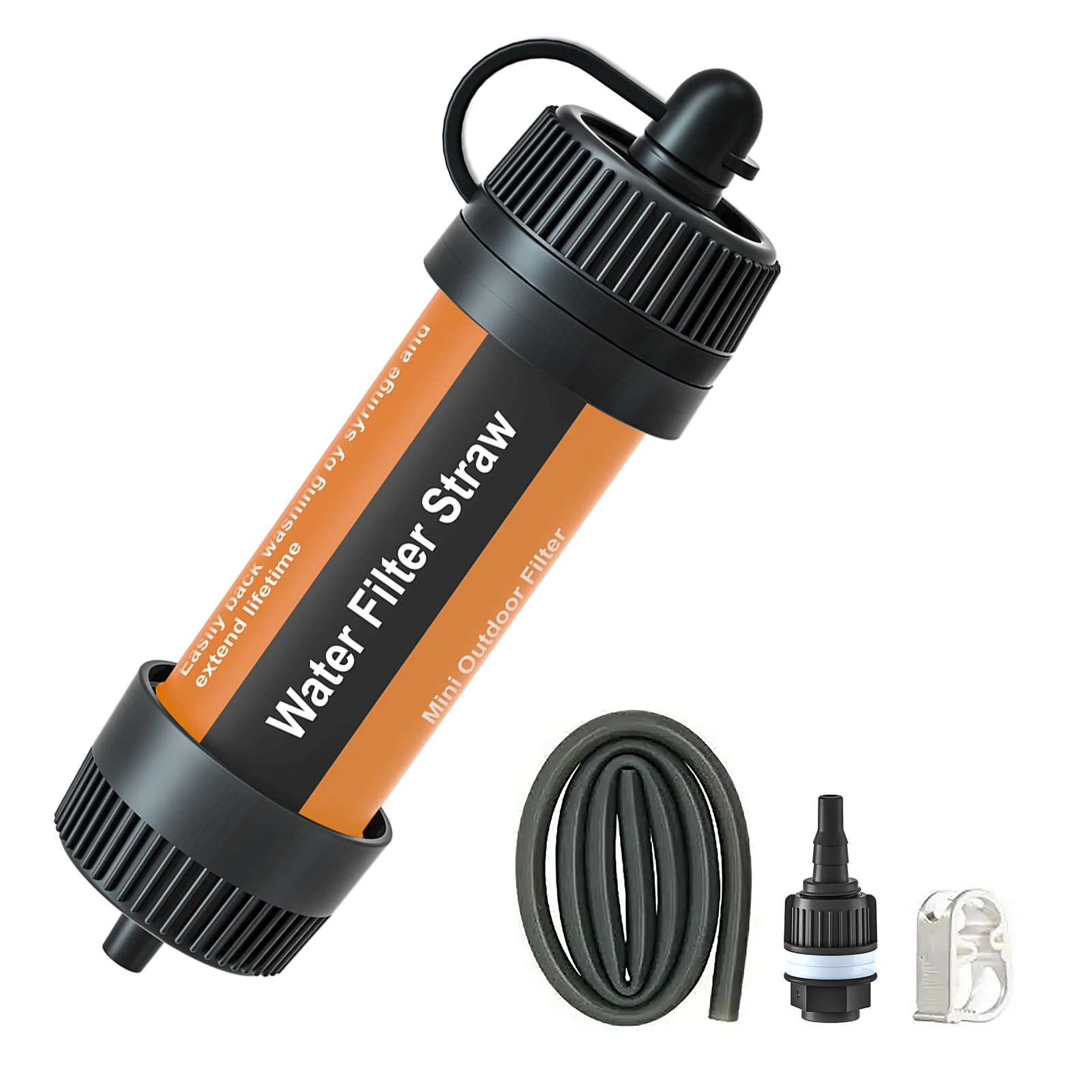Water Filter Straw Outdoor Portable Water Purifier Survival Gear for Camping Hiking Backpacking Emergency Preparedness
Water Filter Straw Outdoor Portable Water Purifier Survival Gear for Camping Hiking Backpacking Emergency Preparedness
