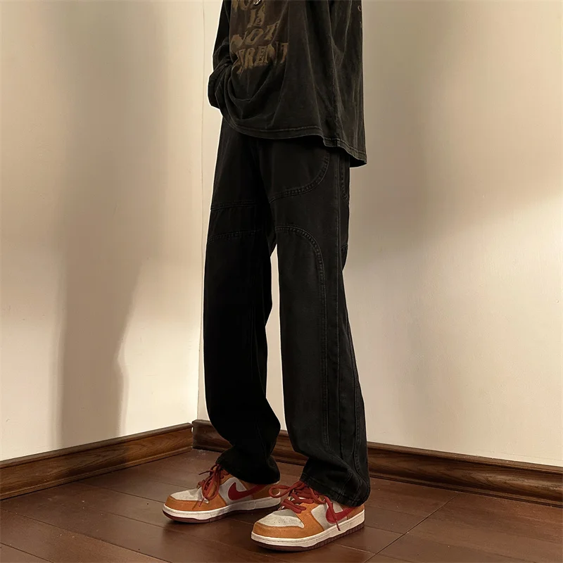 Bla Свободные прямые мужские джинсы Широкая рабочая одежда Длинные брюки Осень Зима Новые Sle INS High Street Trend Брендовые джинсы
Bla Свободные прямые мужские джинсы Широкая рабочая одежда Длинные брюки Осень Зима Новые Sle INS High Street Trend Брендовые джинсы