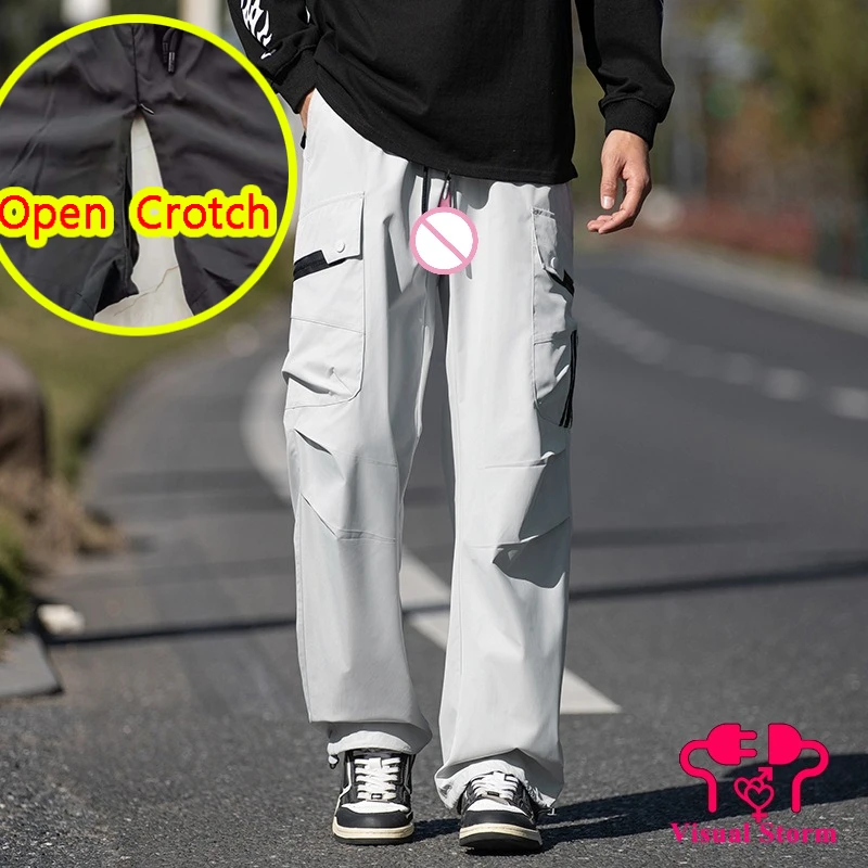 Man Summer Breathable Open Crotch Hidden Zippers Pants Losse Breathable Seamless Crotchless Panties Trousers Pants Exercise
Man Summer Breathable Open Crotch Hidden Zippers Pants Losse Breathable Seamless Crotchless Panties Trousers Pants Exercise