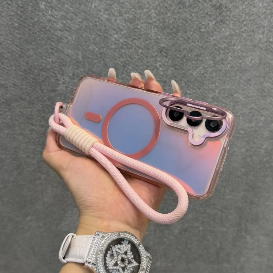 Dazzle Laser Wrist Strap Lanyard For Magsafe Case For Samsung S25 S24 S23 S22 Ultra Plus Wireless Charge Lens Fold Bracket Cover
Dazzle Laser Wrist Strap Lanyard For Magsafe Case For Samsung S25 S24 S23 S22 Ultra Plus Wireless Charge Lens Fold Bracket Cover