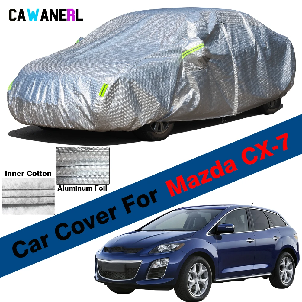 3-слойный толстый автомобильный чехол для Mazda CX-7 CX7 2006-2023, солнцезащитный козырек, защита от УФ-лучей, снега, дождя, защита от пыли, водонепроницаемый чехол
3-слойный толстый автомобильный чехол для Mazda CX-7 CX7 2006-2023, солнцезащитный козырек, защита от УФ-лучей, снега, дождя, защита от пыли, водонепроницаемый чехол