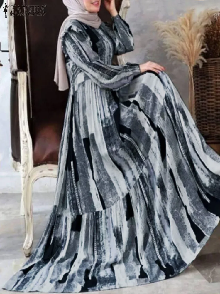 ZANZEA Stylish Women Long Sleeve Printed Maxi Dress Bohemian Vestido Kaftan Autumn Casual Loose Muslim Abaya Sundress Robe Femme
ZANZEA Stylish Women Long Sleeve Printed Maxi Dress Bohemian Vestido Kaftan Autumn Casual Loose Muslim Abaya Sundress Robe Femme