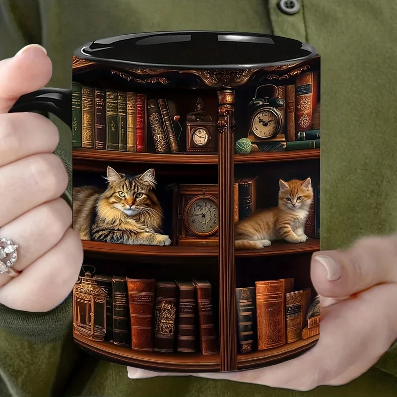 Library Bookshelf Mug, 11oz Black Ceramic Coffee Cup, Unique Reader Gift, Bookish Literary Present for Library Lovers
Library Bookshelf Mug, 11oz Black Ceramic Coffee Cup, Unique Reader Gift, Bookish Literary Present for Library Lovers