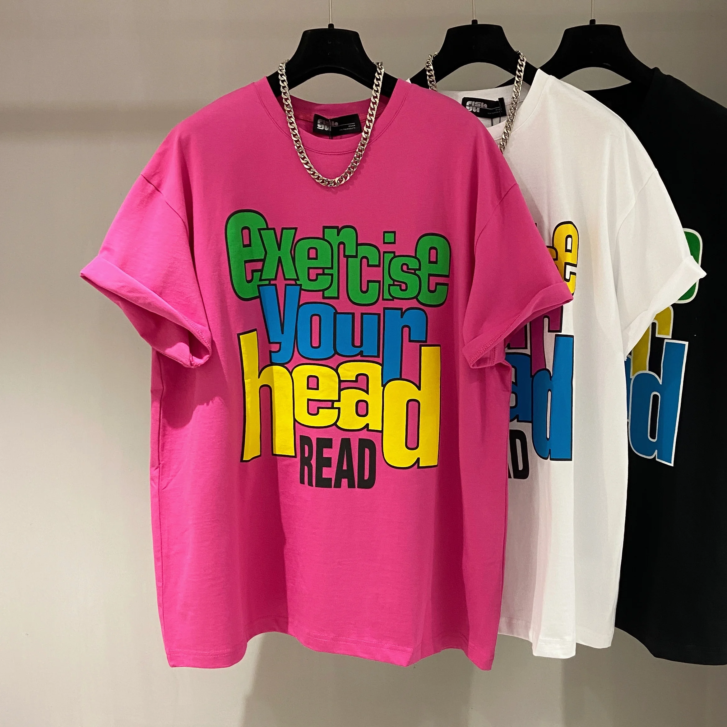 plus Size 300 Pou American Letter Print T-irt Women Summer Loose Fit ort Sve Trendy Top round Ne Cotton
plus Size 300 Pou American Letter Print T-irt Women Summer Loose Fit ort Sve Trendy Top round Ne Cotton