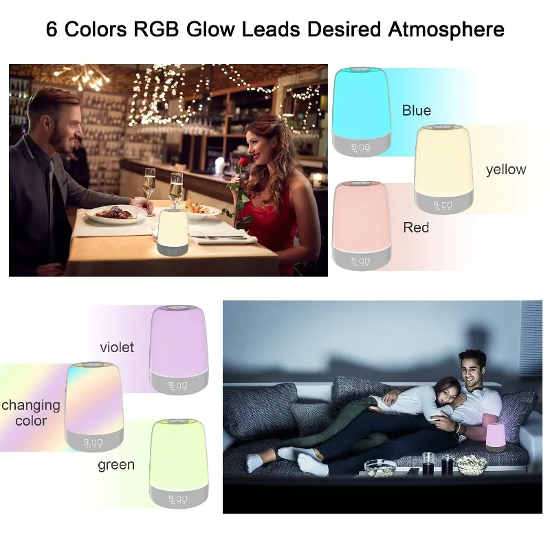 Сенсорный ночник для пробуждения с будильником с имитацией восхода солнца, 3-сторонняя затемняемая теплая белая прикроватная лампа для детских спален
Сенсорный ночник для пробуждения с будильником с имитацией восхода солнца, 3-сторонняя затемняемая теплая белая прикроватная лампа для детских спален