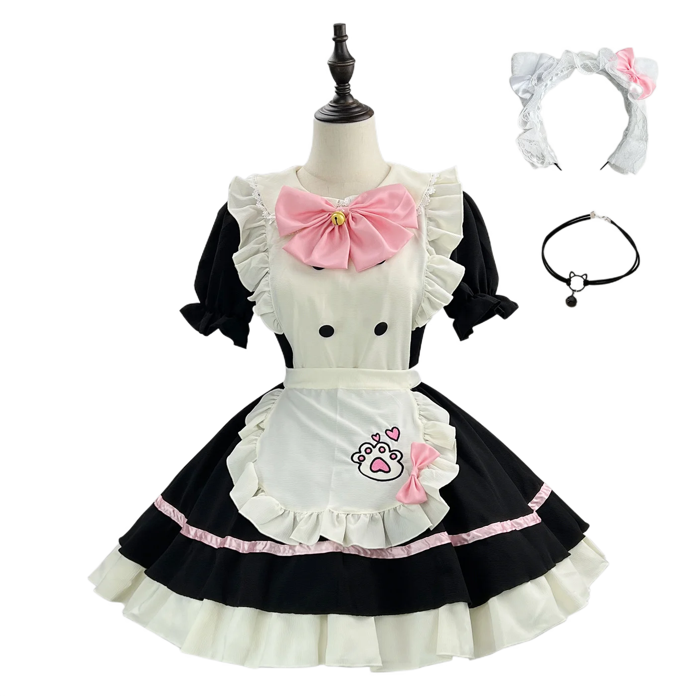 French Maid Costume for Women Short Sleeve Maid Dress Cosplay Outfit with Apron for Halloween Cosplay
French Maid Costume for Women Short Sleeve Maid Dress Cosplay Outfit with Apron for Halloween Cosplay