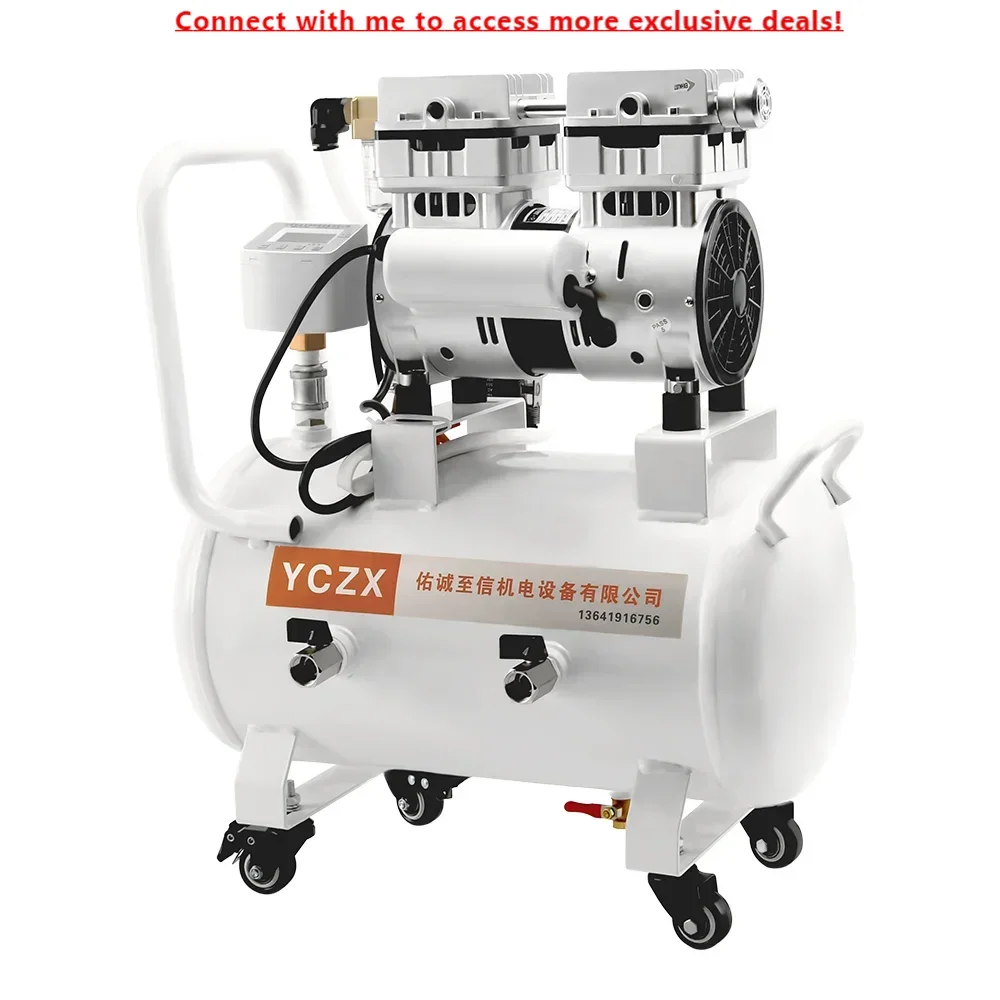 100L/Min -91KPa 220V 370W Oil Free Vacuum Pump Set Industrial Air Pump Air Compressor Pump Head With 20L Air Storage Tank
100L/Min -91KPa 220V 370W Oil Free Vacuum Pump Set Industrial Air Pump Air Compressor Pump Head With 20L Air Storage Tank