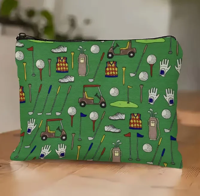 A Golf-themed Makeup Bag - Cute Multifunctional Zipper Bag, Jewelry Storage Bag, Perfect Travel Zipper Small Storage Bag.
A Golf-themed Makeup Bag - Cute Multifunctional Zipper Bag, Jewelry Storage Bag, Perfect Travel Zipper Small Storage Bag.
