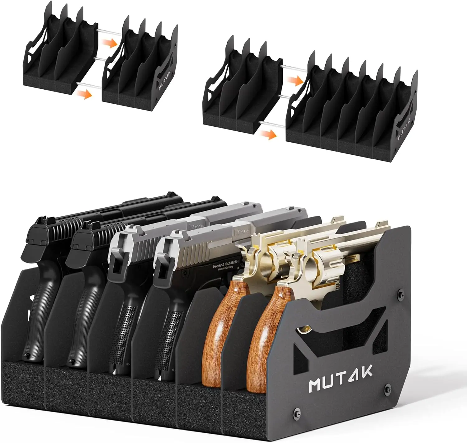 Soft Foam Pistol Rack for Gun Safe and Cabinet,Durable Handgun Stand Organizer with Slots,Compatible with Firearms and Revolvers
Soft Foam Pistol Rack for Gun Safe and Cabinet,Durable Handgun Stand Organizer with Slots,Compatible with Firearms and Revolvers
