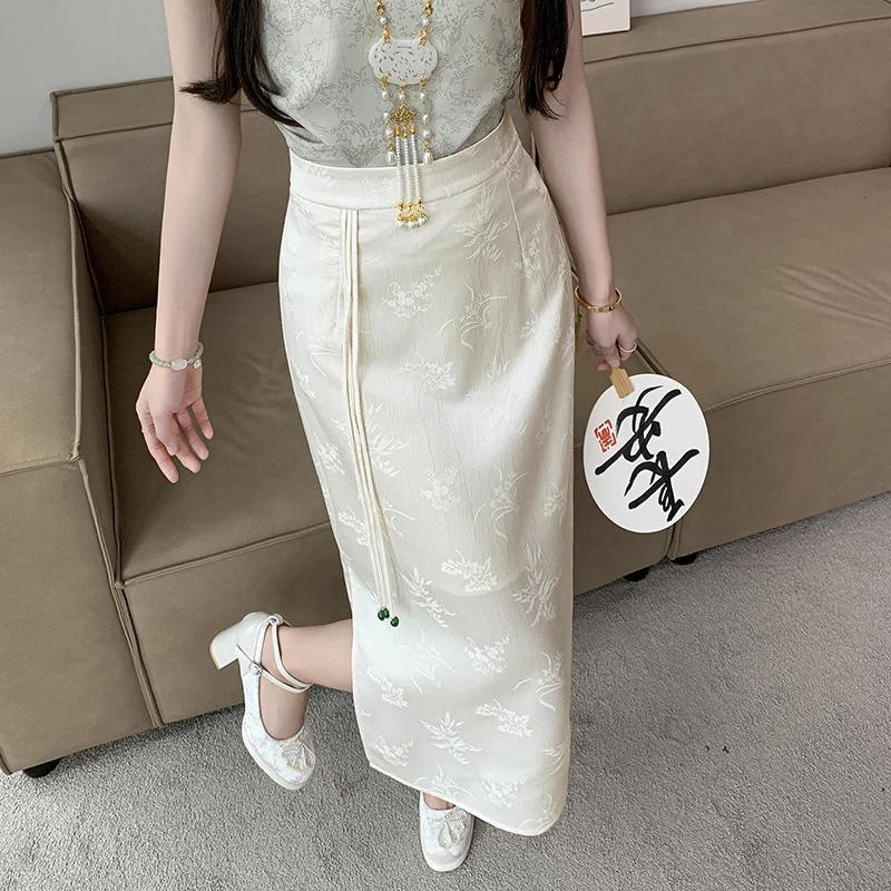 Women Vintage Midi Skirts 2025 New Spring Summer Elegant Tassel High Waist A-line Long Skirts Ladies Fashion Wrap Hip Skirts
Women Vintage Midi Skirts 2025 New Spring Summer Elegant Tassel High Waist A-line Long Skirts Ladies Fashion Wrap Hip Skirts