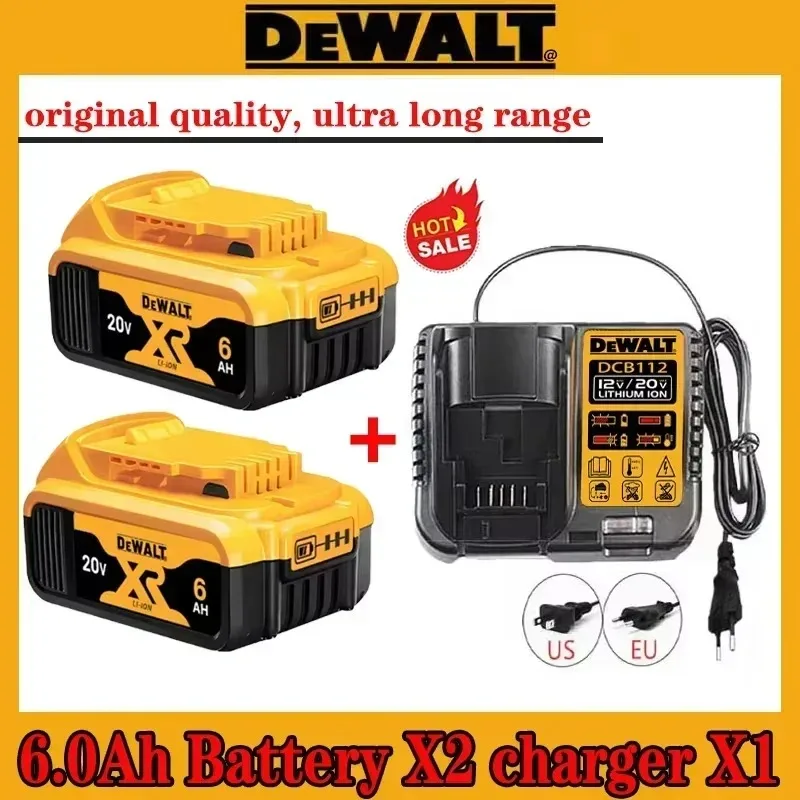 NEW High Rate genuine Dewalt 20V rechargeable lithium-ion battery, Dewalt DCB200 cordless power tool battery and charger
NEW High Rate genuine Dewalt 20V rechargeable lithium-ion battery, Dewalt DCB200 cordless power tool battery and charger