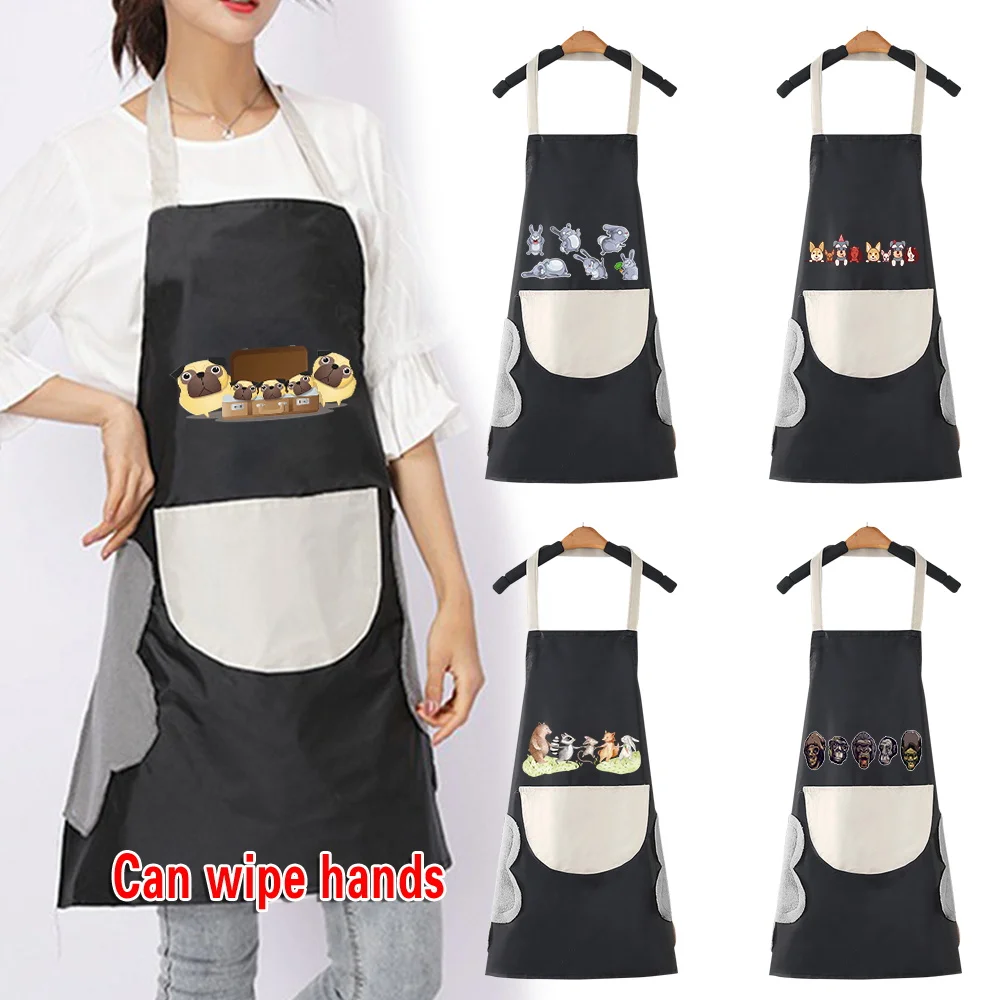 Apron for Home Kitchen Waterproof and Oil-Proof Adult Male and Female Cooking Work Clothes Light and Thin Cartoon Pattern
Apron for Home Kitchen Waterproof and Oil-Proof Adult Male and Female Cooking Work Clothes Light and Thin Cartoon Pattern