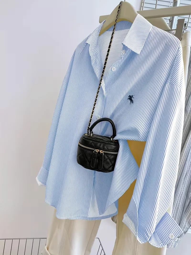 women s long-sleeve blouse , Women's Striped Knight Print Front Button-Up Casual Long Sleeve Shirt
women s long-sleeve blouse , Women's Striped Knight Print Front Button-Up Casual Long Sleeve Shirt