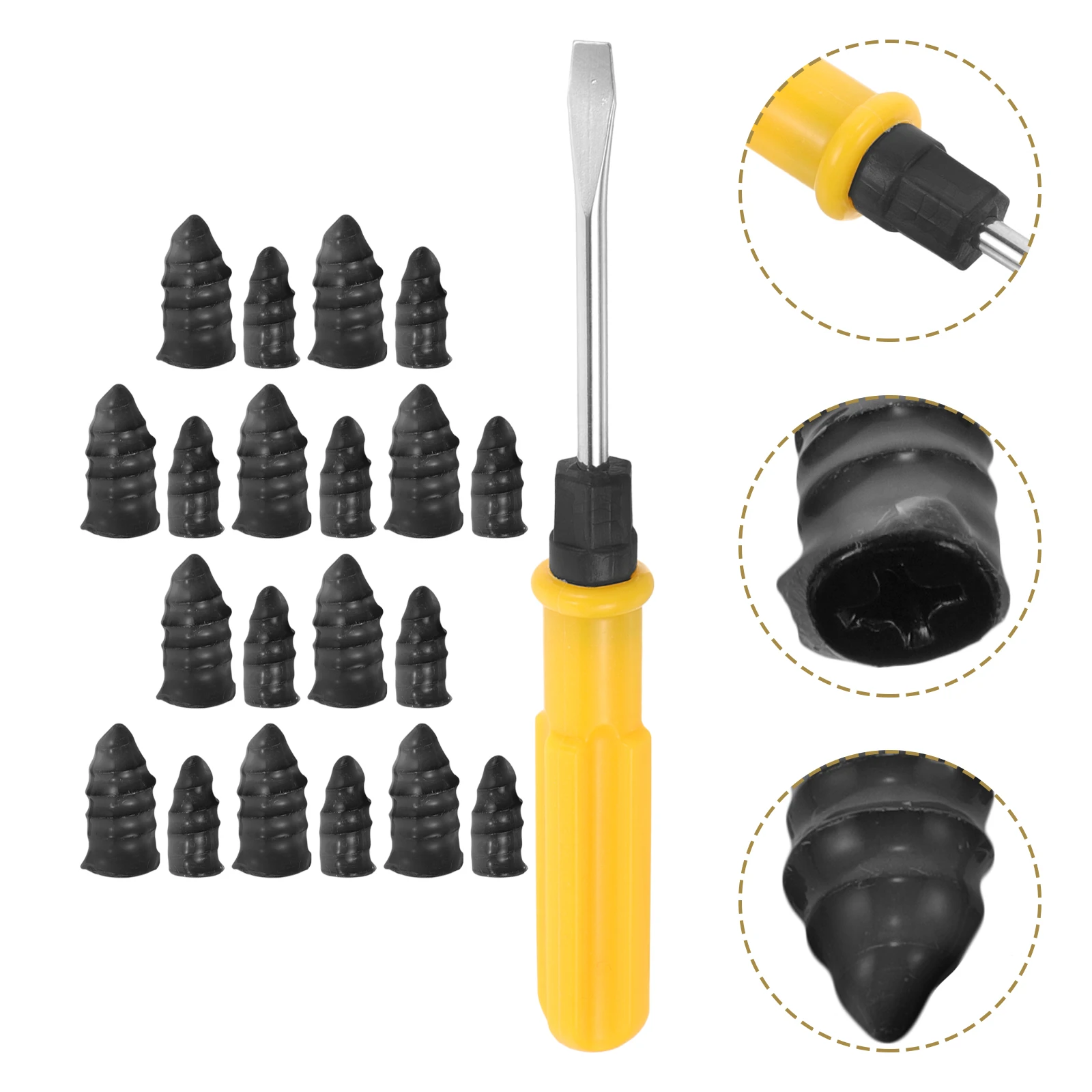 1 Set Plug Kit For Car Motorcycle Electric Bike Tubeless Repair Large/Small Rubber Screw Nails Screwdriver Durable Puncture Fix
1 Set Plug Kit For Car Motorcycle Electric Bike Tubeless Repair Large/Small Rubber Screw Nails Screwdriver Durable Puncture Fix