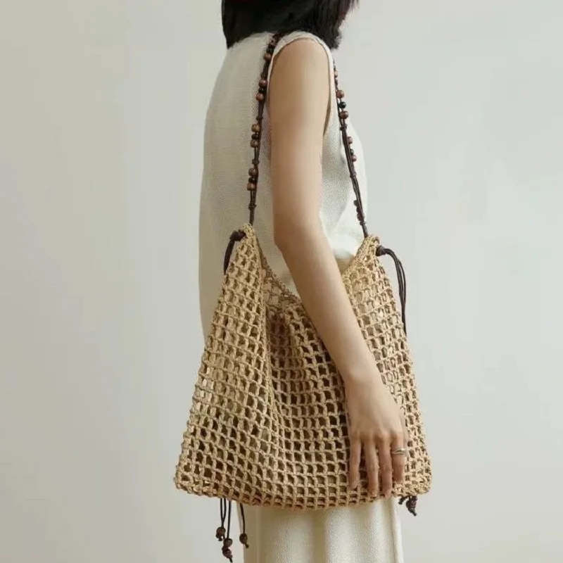 Summer Straw Beach Bag Handmade Woven Tote Large Capacity Hollow Out Shoulder Bag Women Vacation Holiday Travel Handbag
Summer Straw Beach Bag Handmade Woven Tote Large Capacity Hollow Out Shoulder Bag Women Vacation Holiday Travel Handbag