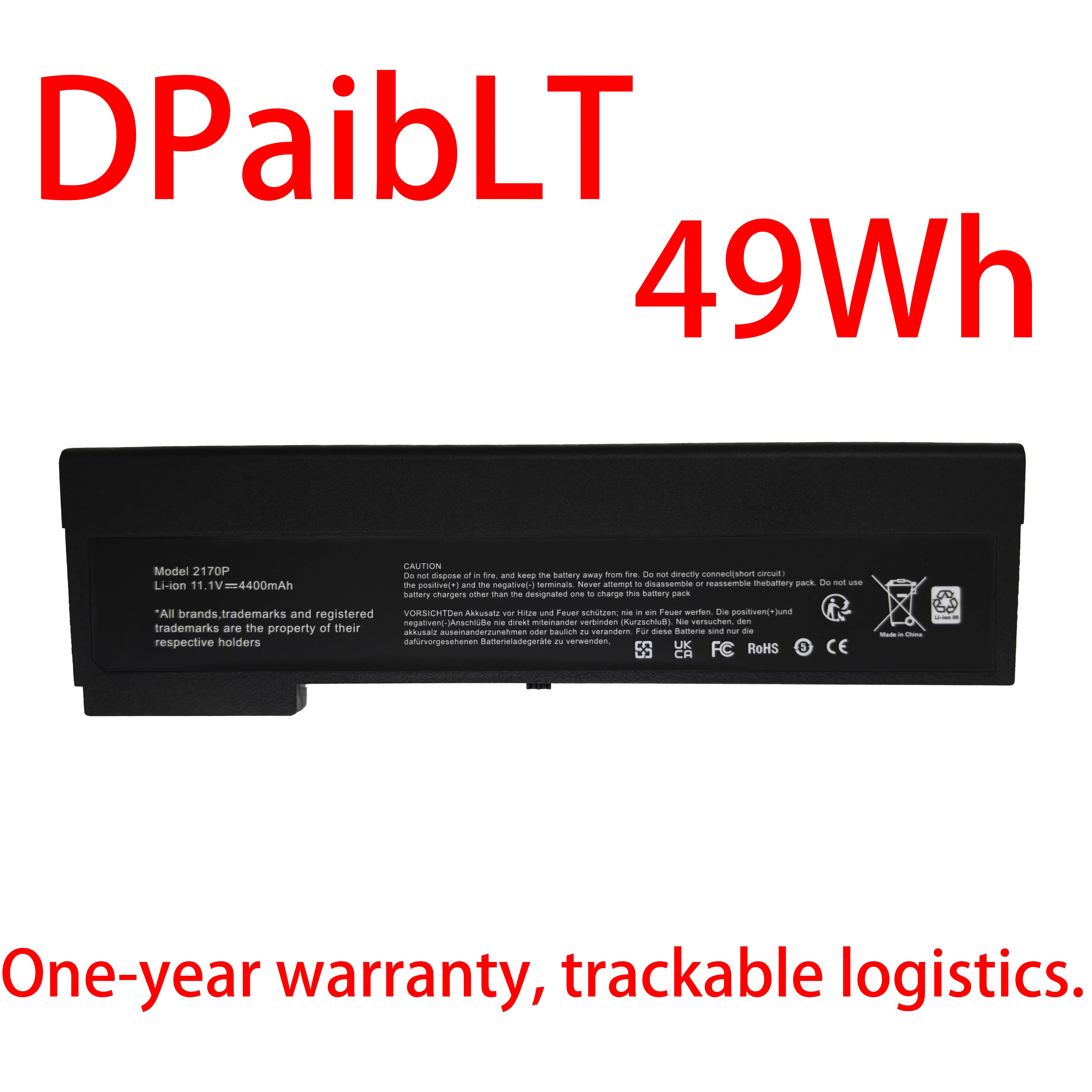 DPaibLT NEW 49Wh 11.1V 4400mAh 2170P LAPTOP BATTERY For HP HP EliteBook 2170p HSTNN-YB3M HSTNN-OB3L HSTNN-UB3W HSTNN-W90C
DPaibLT NEW 49Wh 11.1V 4400mAh 2170P LAPTOP BATTERY For HP HP EliteBook 2170p HSTNN-YB3M HSTNN-OB3L HSTNN-UB3W HSTNN-W90C