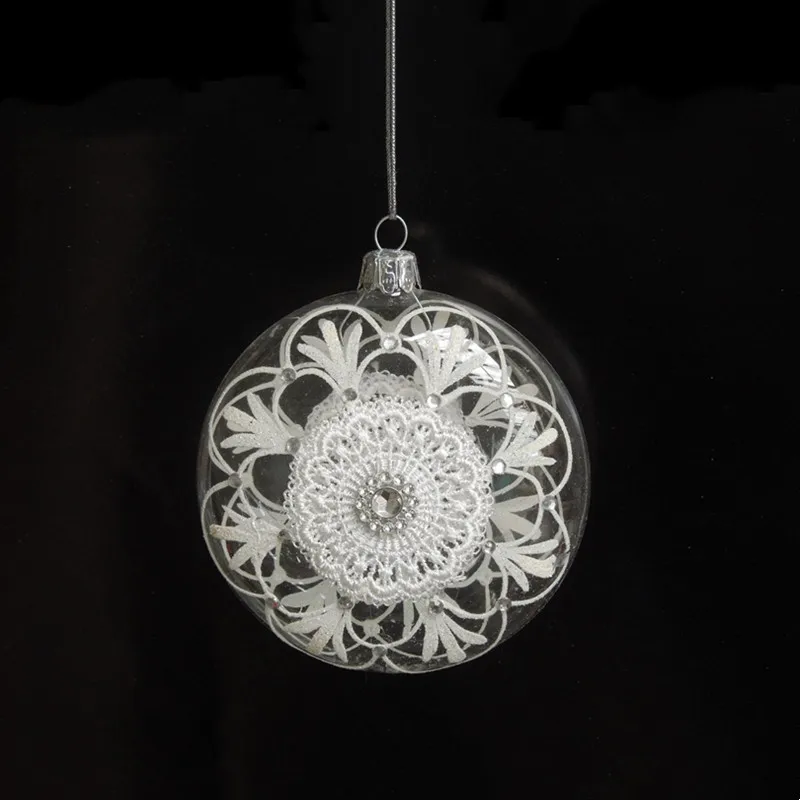 Small Packing Diameter=8cm 10cm Transparent Lace Decoration Glass Ball Christmas Day Hand Painting Hanging Globe Pendant
Small Packing Diameter=8cm 10cm Transparent Lace Decoration Glass Ball Christmas Day Hand Painting Hanging Globe Pendant