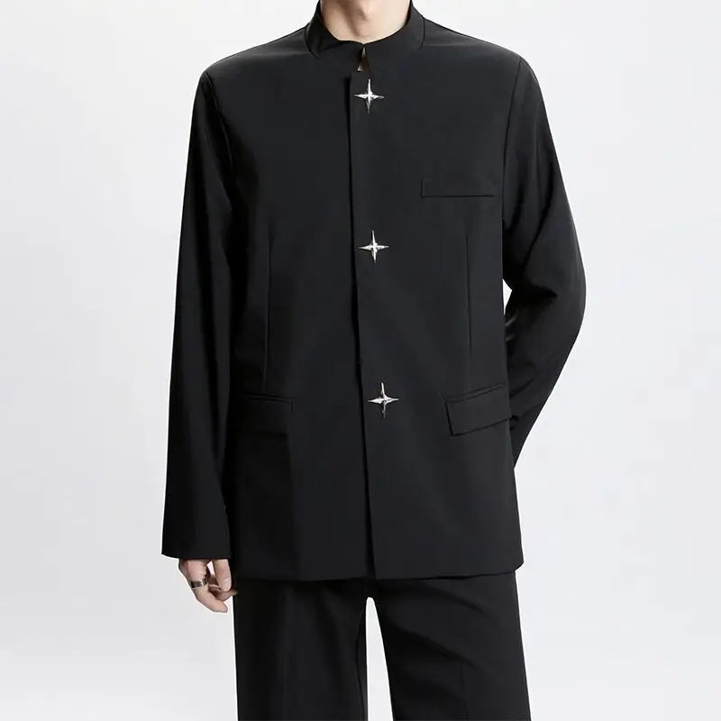 Zhongshan Suit Men's Blazer Youth Chinese Stand Collarslims Smooths Chinese-style suit jacket
Zhongshan Suit Men's Blazer Youth Chinese Stand Collarslims Smooths Chinese-style suit jacket