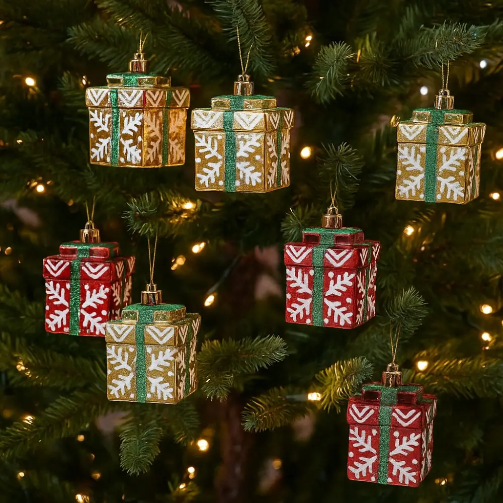 Colorful Christmas Gift Box Pendant Shiny Plastic Merry Christmas Decor Mini Shatterproof Xmas Tree Pendant Christmas Party
Colorful Christmas Gift Box Pendant Shiny Plastic Merry Christmas Decor Mini Shatterproof Xmas Tree Pendant Christmas Party