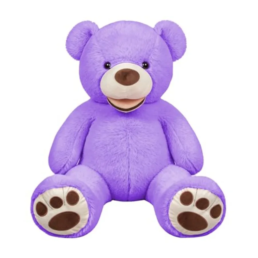 Giant Teddy Bear Super Soft Plush Animal with Paw Details Purple 52 Inches for Living Room Decor Cozy Comfort
Giant Teddy Bear Super Soft Plush Animal with Paw Details Purple 52 Inches for Living Room Decor Cozy Comfort